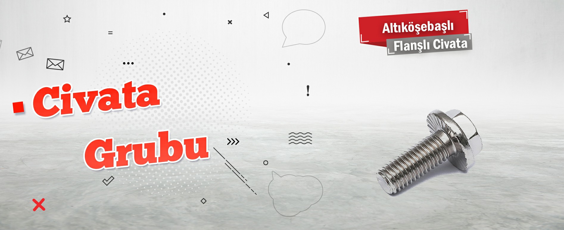 Çorlu Altı Köşebaşlı Flanşlı Civata