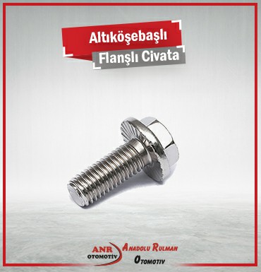 Çorlu Altı Köşebaşlı Flanşlı Civata