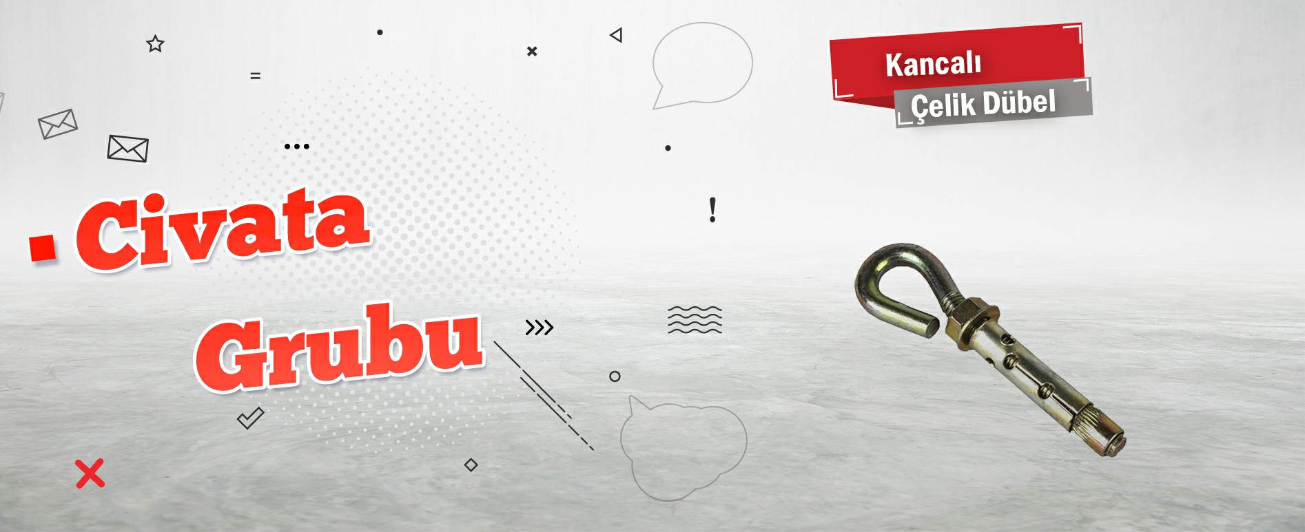 Çorlu Kancalı Çelik Dubel