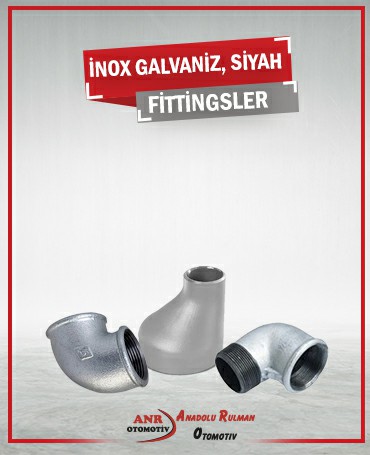Çorlu İnox-Galvaniz-Siyah Fittingsler